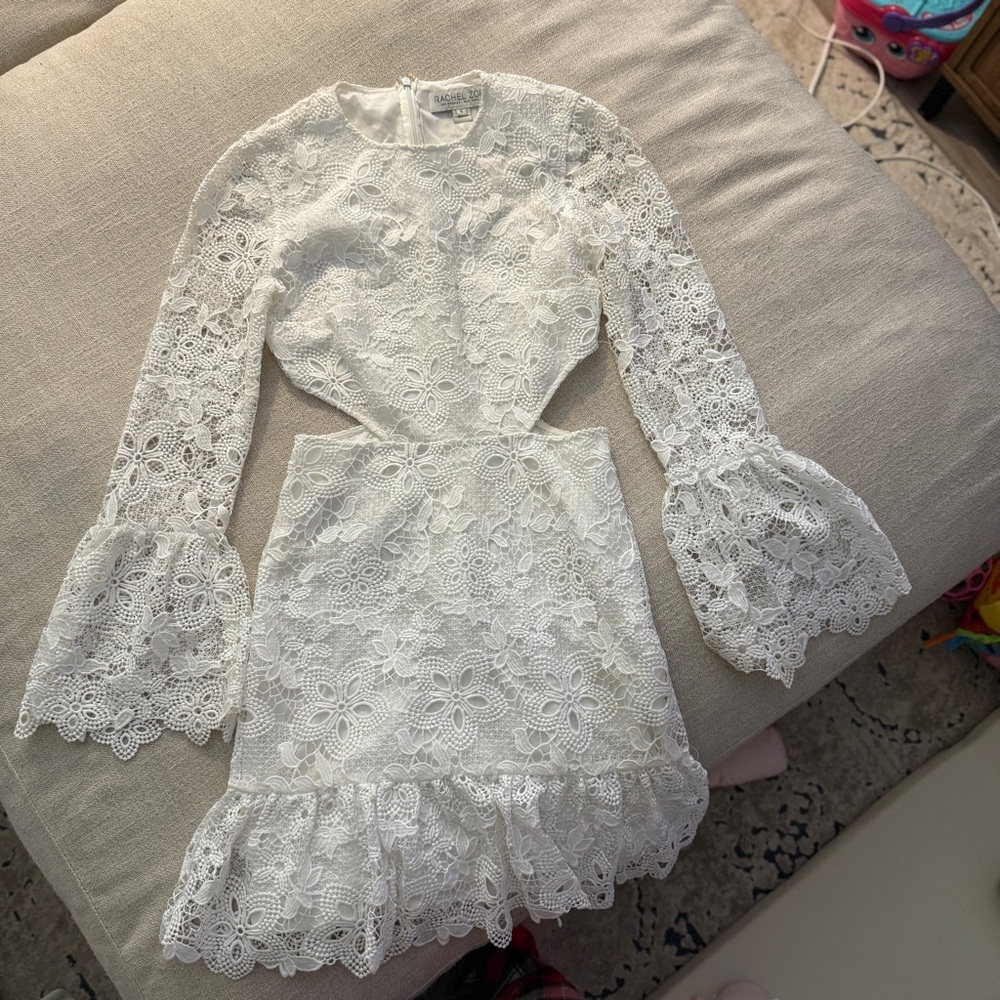 Rachel Zoe Ivory Floral Lace Dress